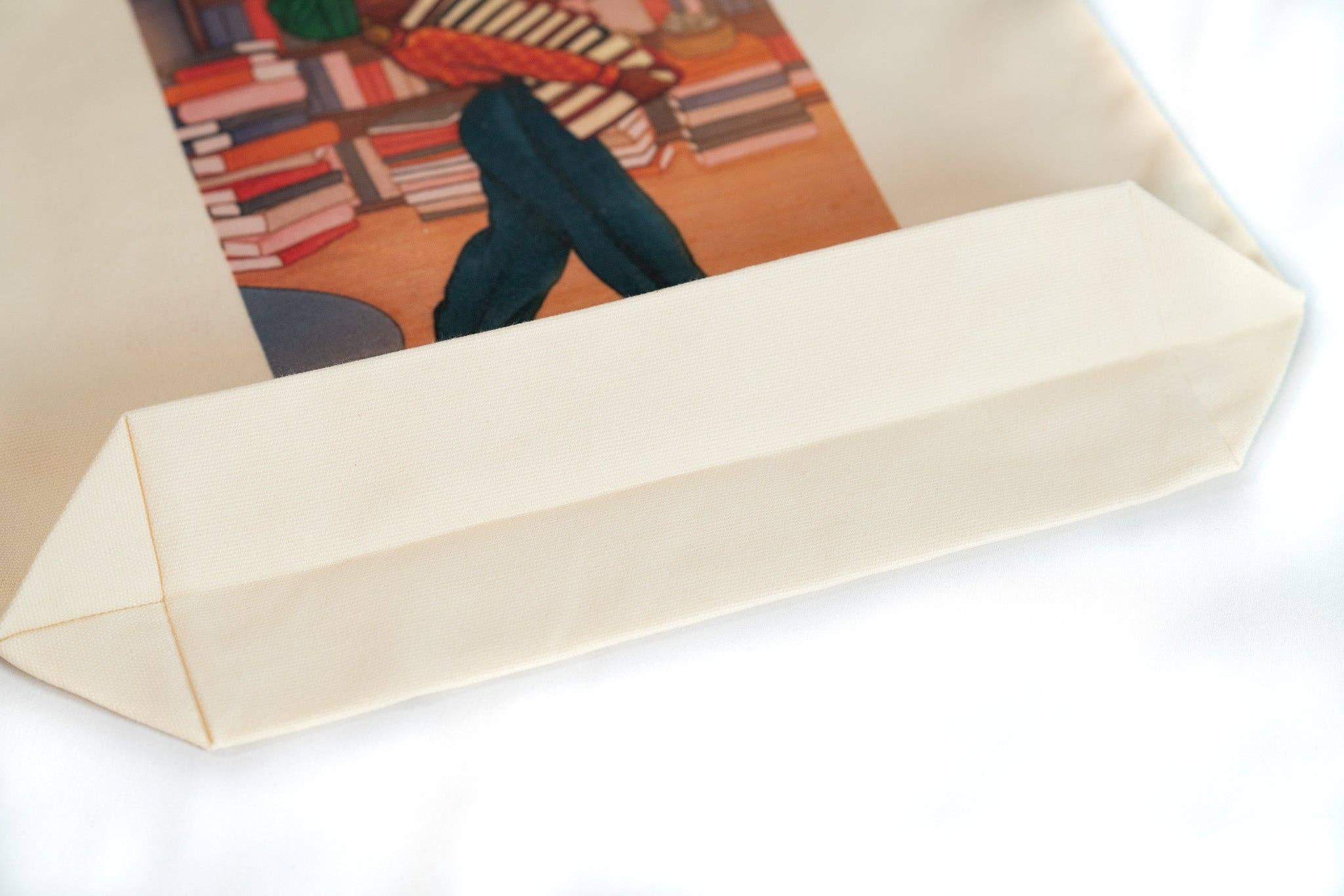 Pounded Yam Productions - Wholesale Tote Bag - Women's - Canvas Tote Bag - Book Stack3