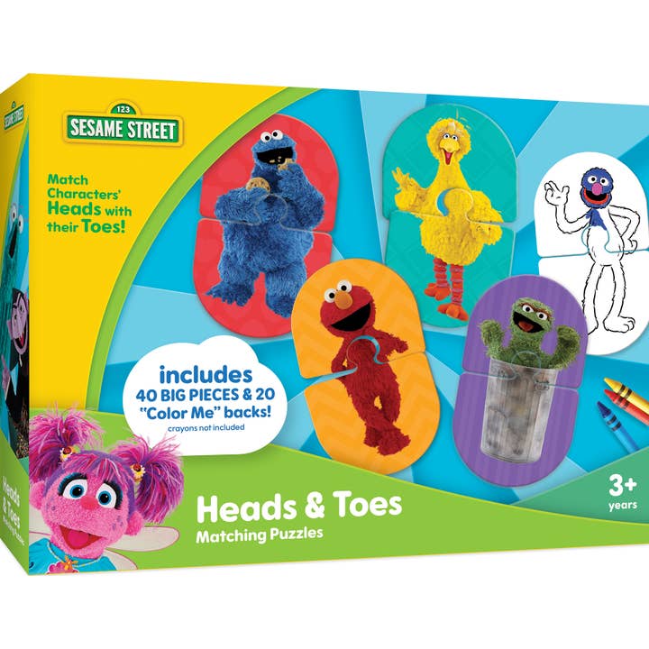 Sesame Street - Heads & Toes Matching Puzzles for wholesale by Masterpieces Puzzles