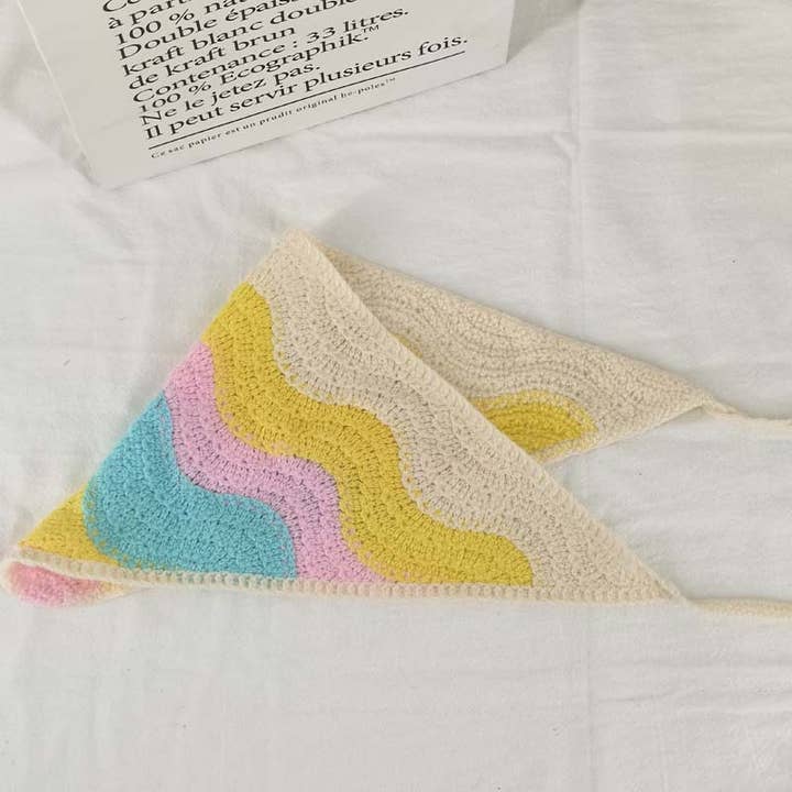 MKS America - Wholesale Bandana - Women's - Cherry Strawberry Floral checkered Crochet Bandana -56colors20