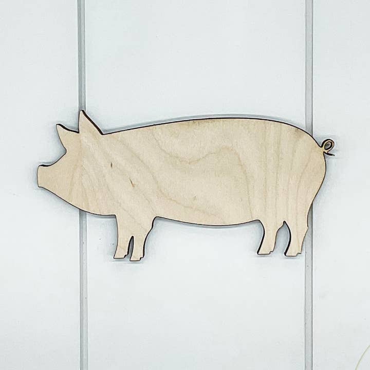 Pig Cutout Blank in Baltic Birch Plywood for wholesale by Southern Birch Company