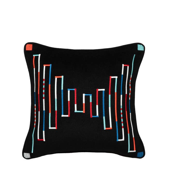 Terrace Loop Contour Rhythm Pillow – Square for wholesale by YarnGi