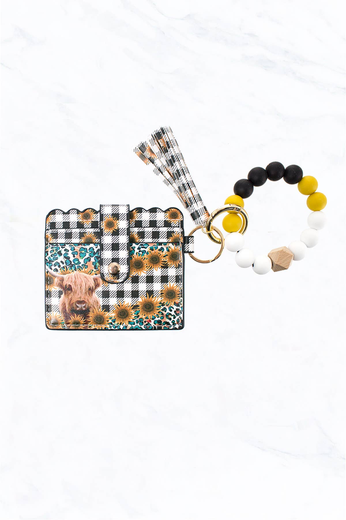 Suzie Q USA - Vente Bracelets porte-clés - Bracelet en perles de silicone avec porte-cartes et porte-clés4