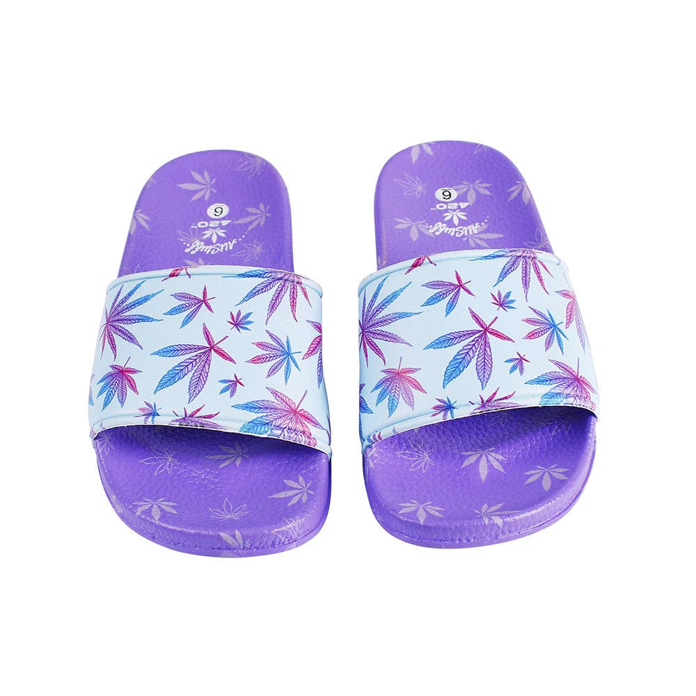 Novelty Brands - Wholesale Slides - Women's - Himpy Slides - Womens Purple Tangie Sandal - 1 Pair Per Pack4