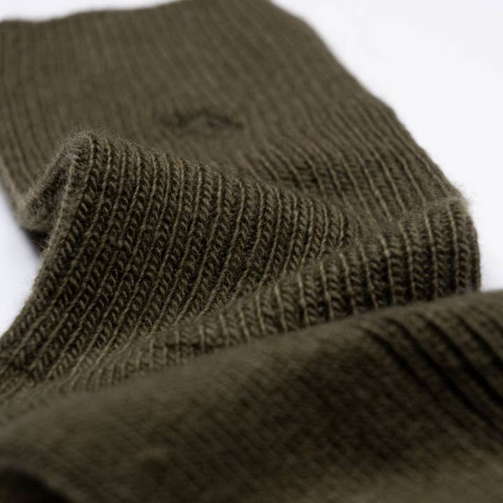 BILLYBELT – Engroshandel Strømper - Dame – Khaki uldsokker med angora