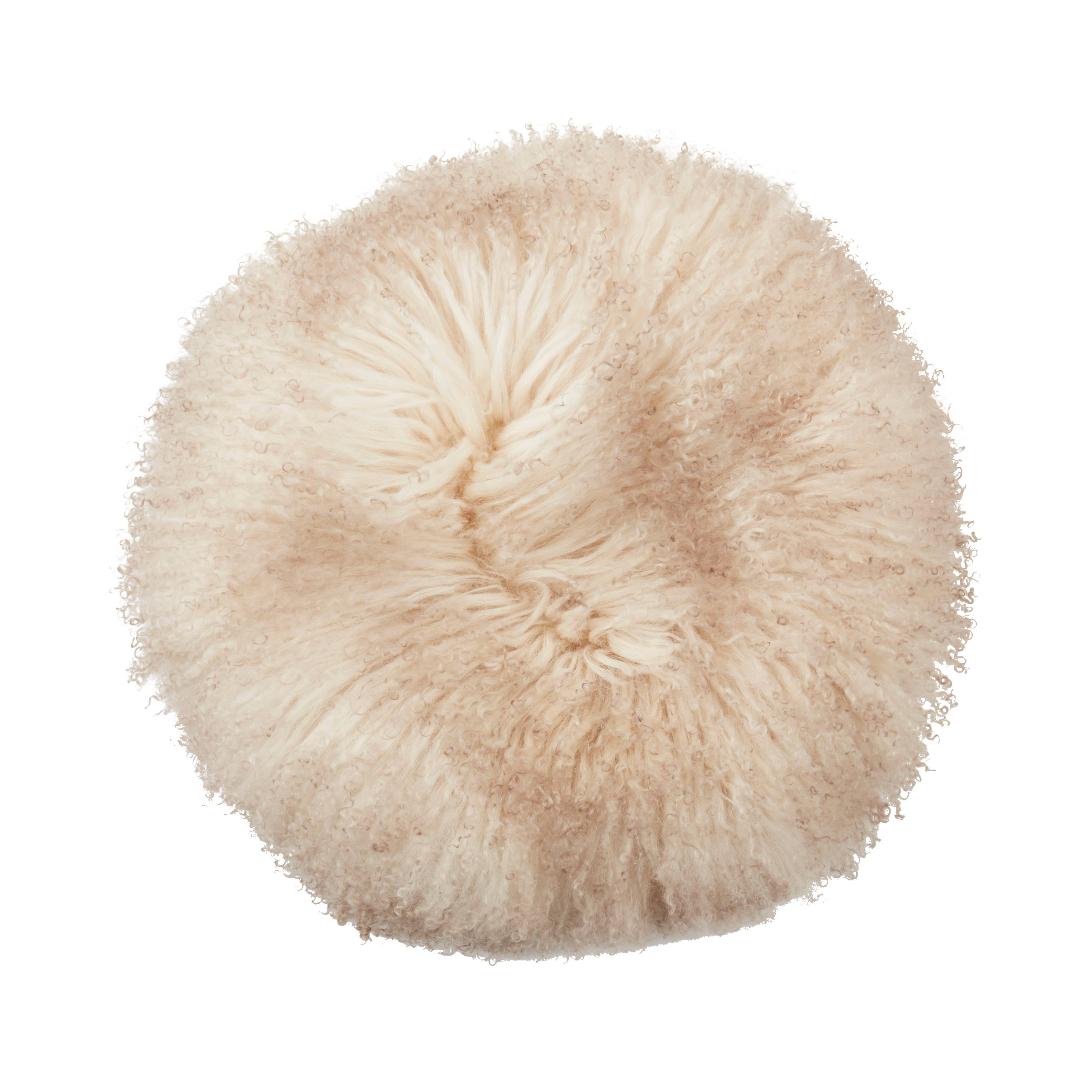 Saro Lifestyle - Wholesale Stool - Mongolian Lamb Fur Stool8