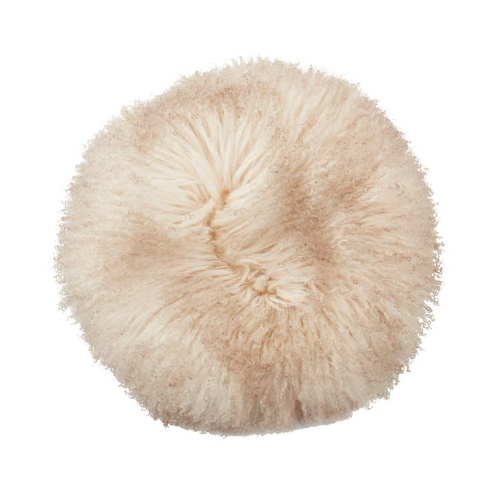 Saro Lifestyle - Wholesale Stool - Mongolian Lamb Fur Stool8