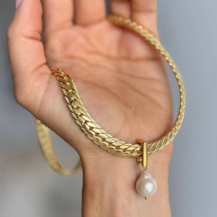 WILYMI Jewelry Co - Wholesale Pendant/Charm Necklace - 12mm Baroque Pearl Necklace | 18k Gold Filled2