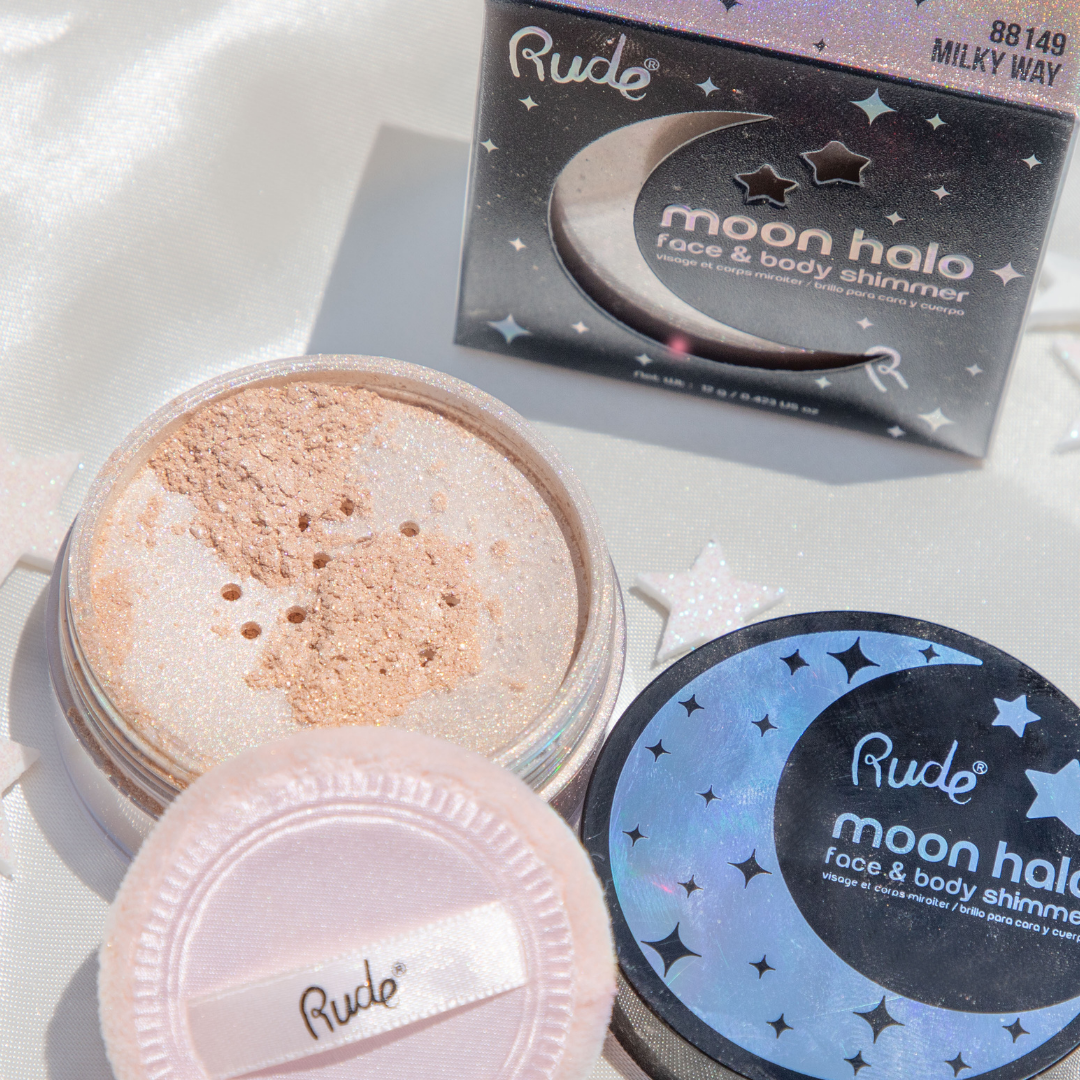 Rude Cosmetics - Wholesale Body Glitter/Shimmer - Moon Halo Face & Body Shimmer1