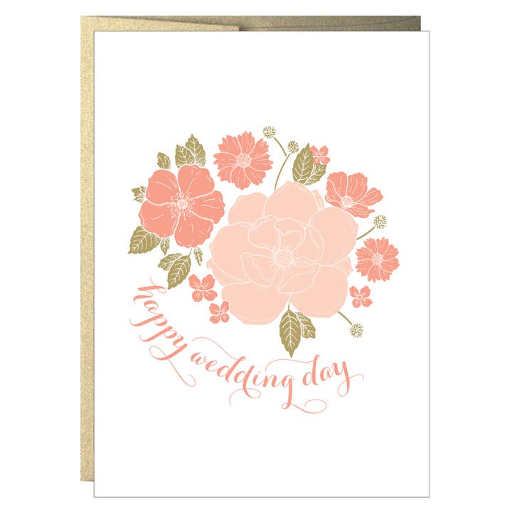 Wedding Flower Bouquet Greeting Card for wholesale by Idea Chic