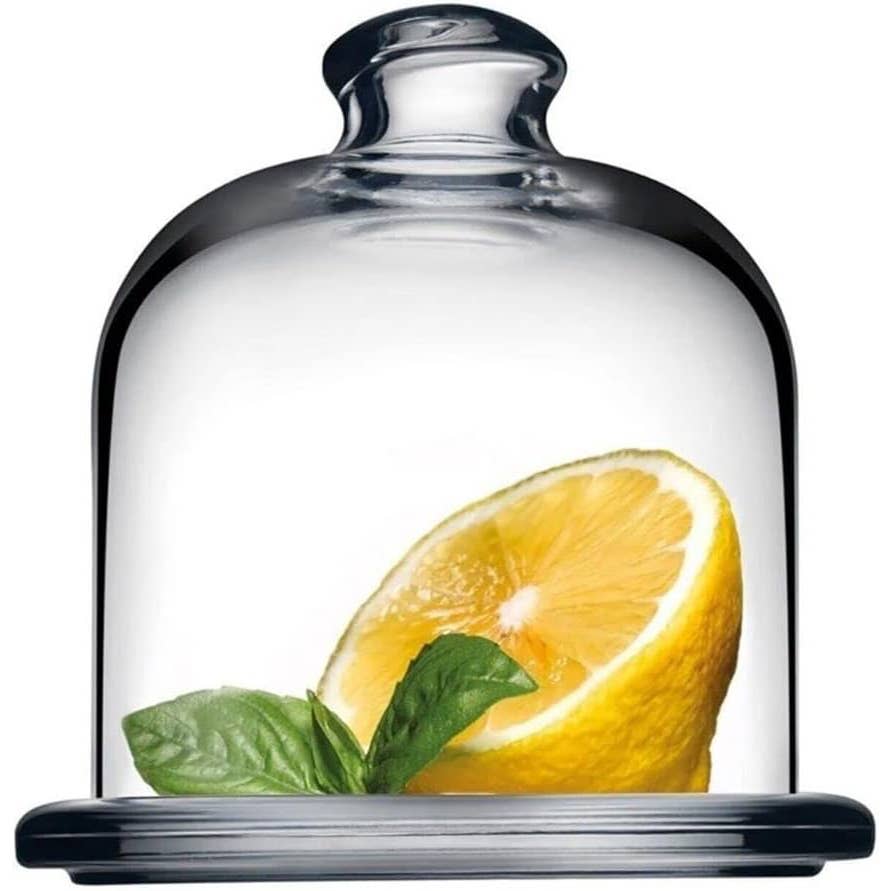 Hakan - Vendita all'ingrosso Contenitori per alimenti - Alzata Mini con Cupola in Vetro per Conservazione Alimenti con Coperchio, 10,4 cm10