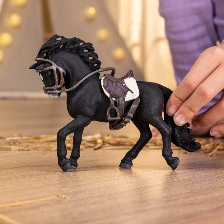 Schleich - Wholesale Figurine Toy - Kids - Pura Raza Espanola Stallion with Saddle and Bridle