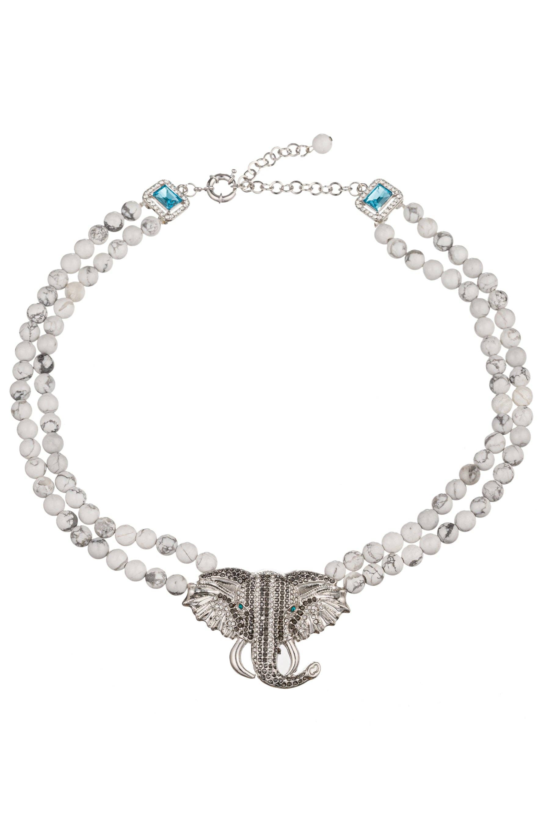 Eye Candy Los Angeles - Wholesale Beaded/Pearl Necklace - Anya Elephant Beaded Necklace1