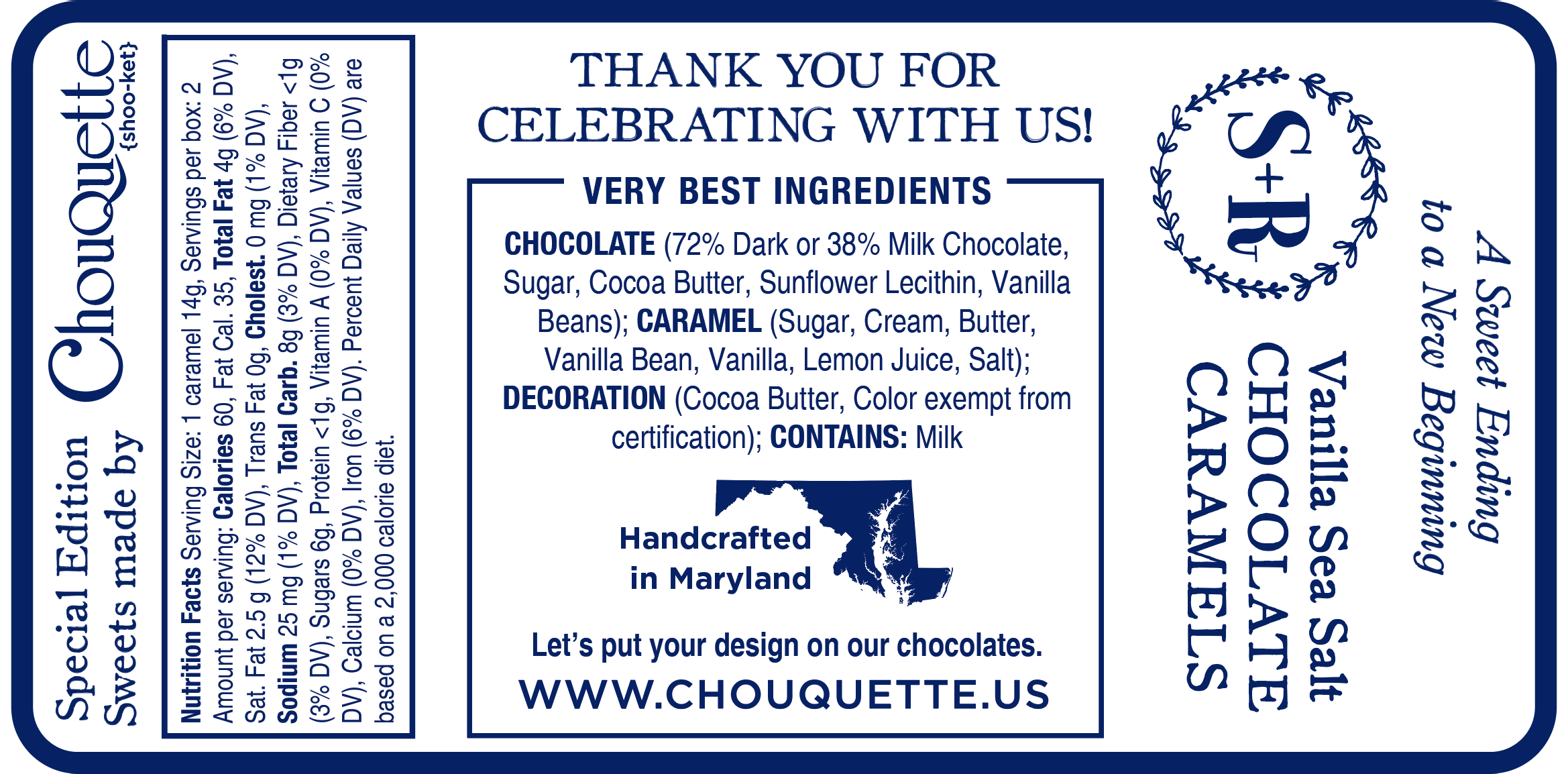 Chouquette - Vente Boîtes de chocolats - N'importe quelle boîte de 4 - vous choisissez le design ! Caramels au chocolat4