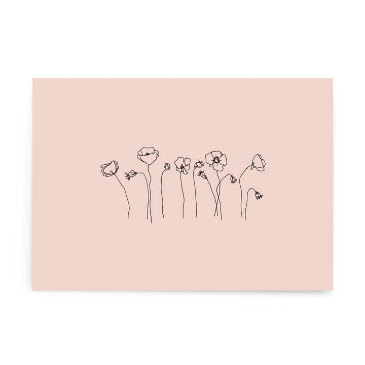 Postcard "Field of Flowers" for wholesale by sonst noch was?
