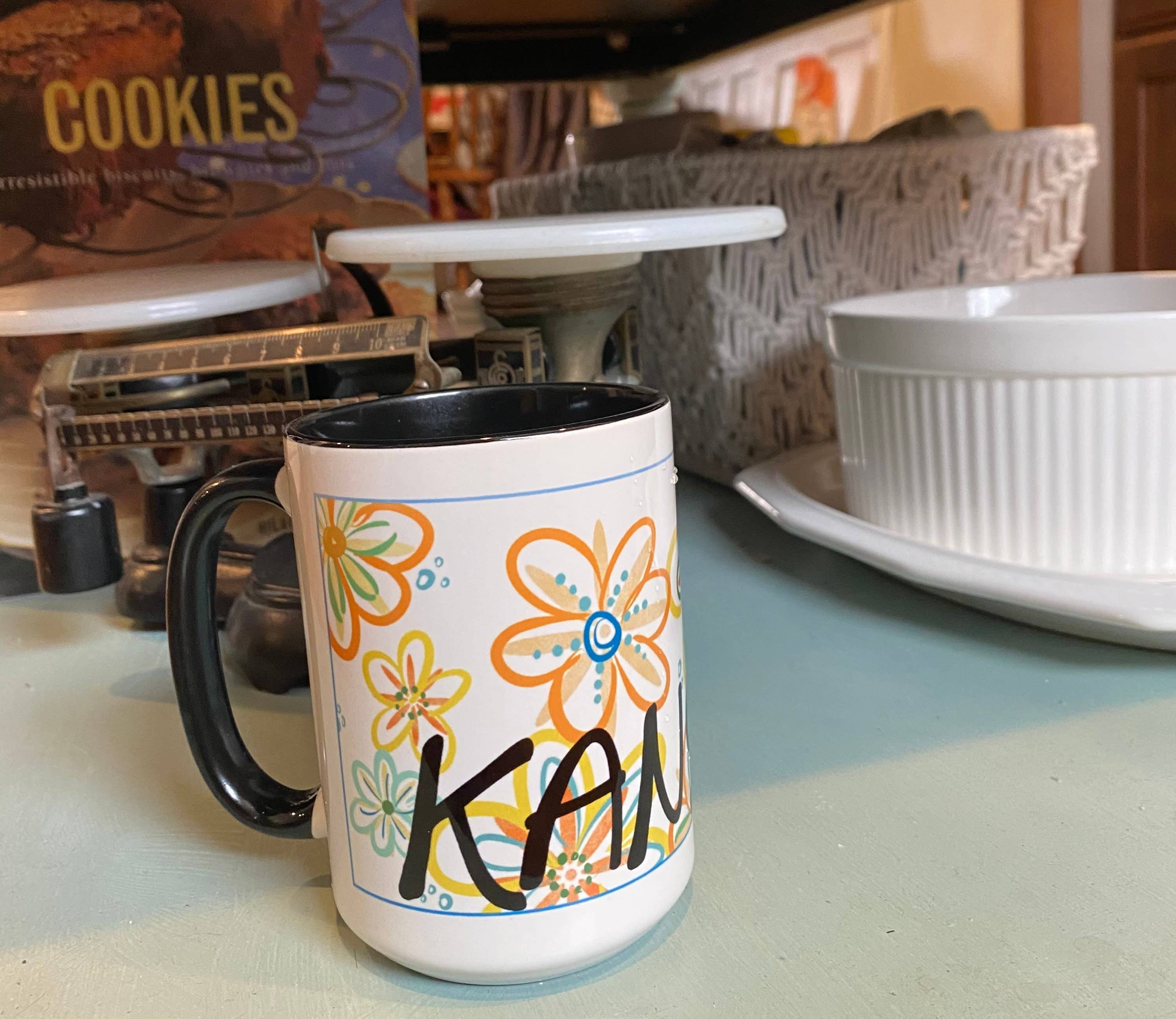 Something Beautiful - Wholesale Coffee Mug - Whimsical Flower Kansas Mug4