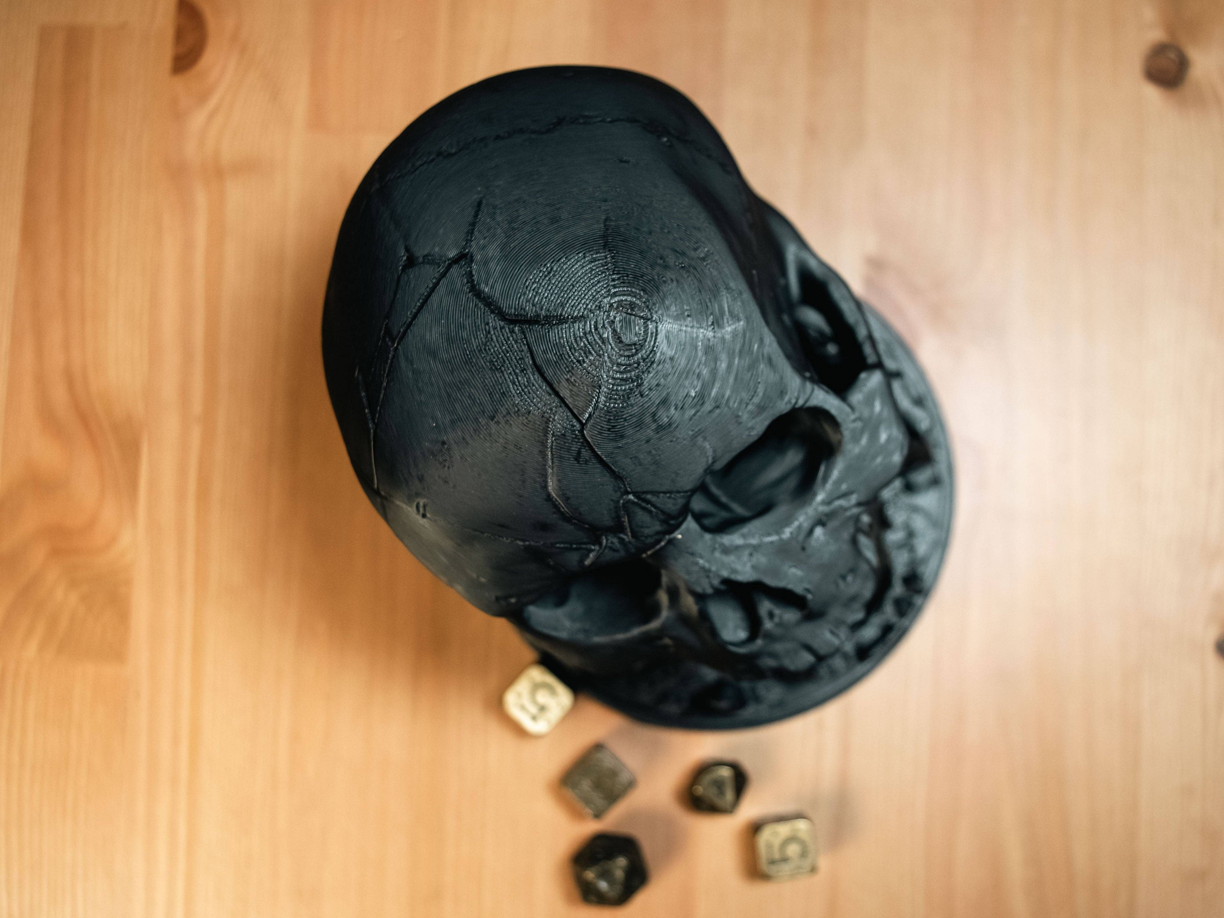 We Geek Together - Wholesale Decorative Tabletop Object - Screaming Skull Dice Tower6