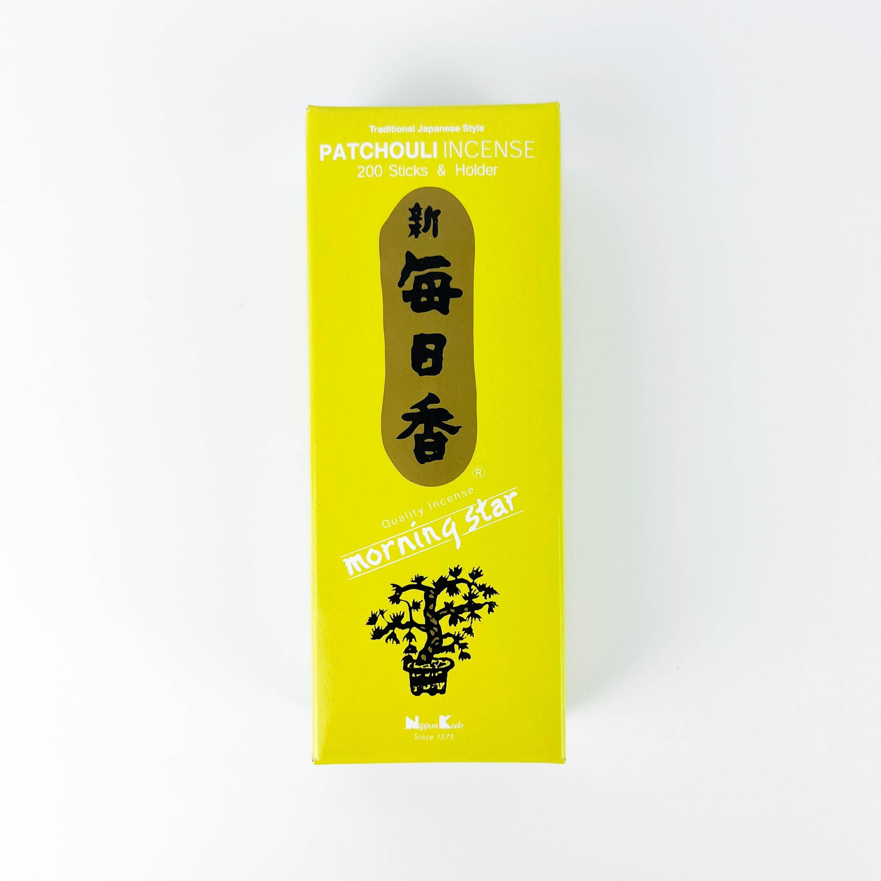 GREENROOTS USA LLC - Wholesale Incense - Nippon Kodo Morning Star Patchouli Incense 200 Sticks