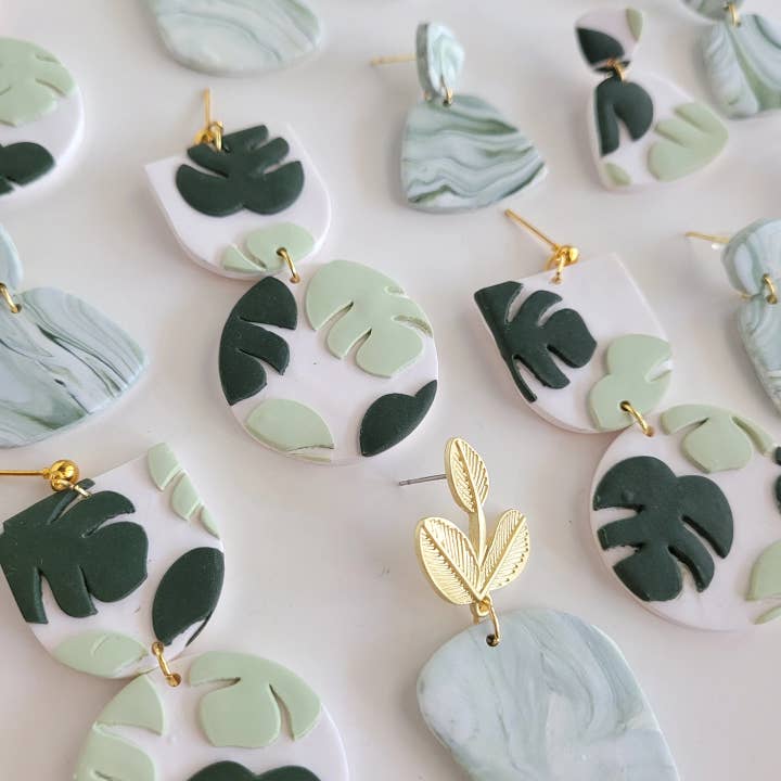 Baintree - clay earrings for wholesale by Dume Studio