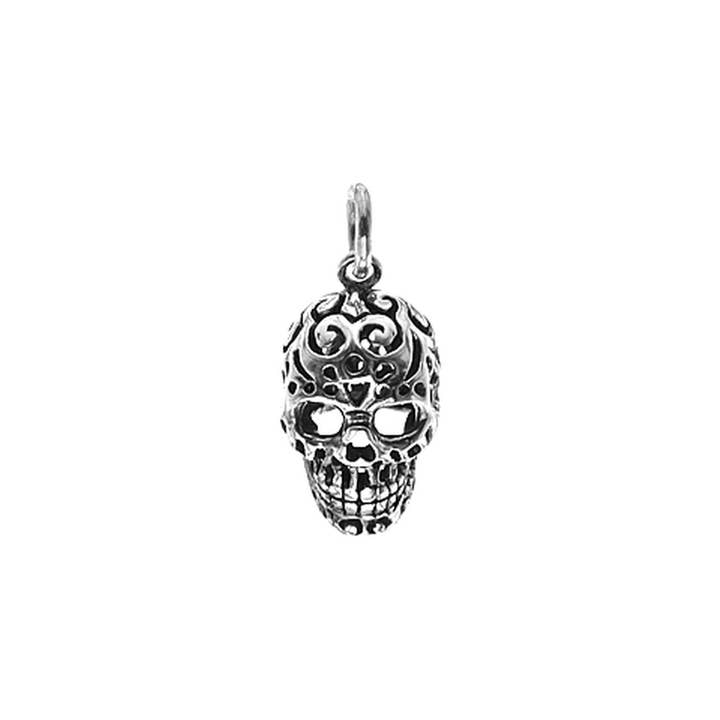 Zora cut-out skull pendant for wholesale by Kali Ma Designs - Sterling Silver Jewellery