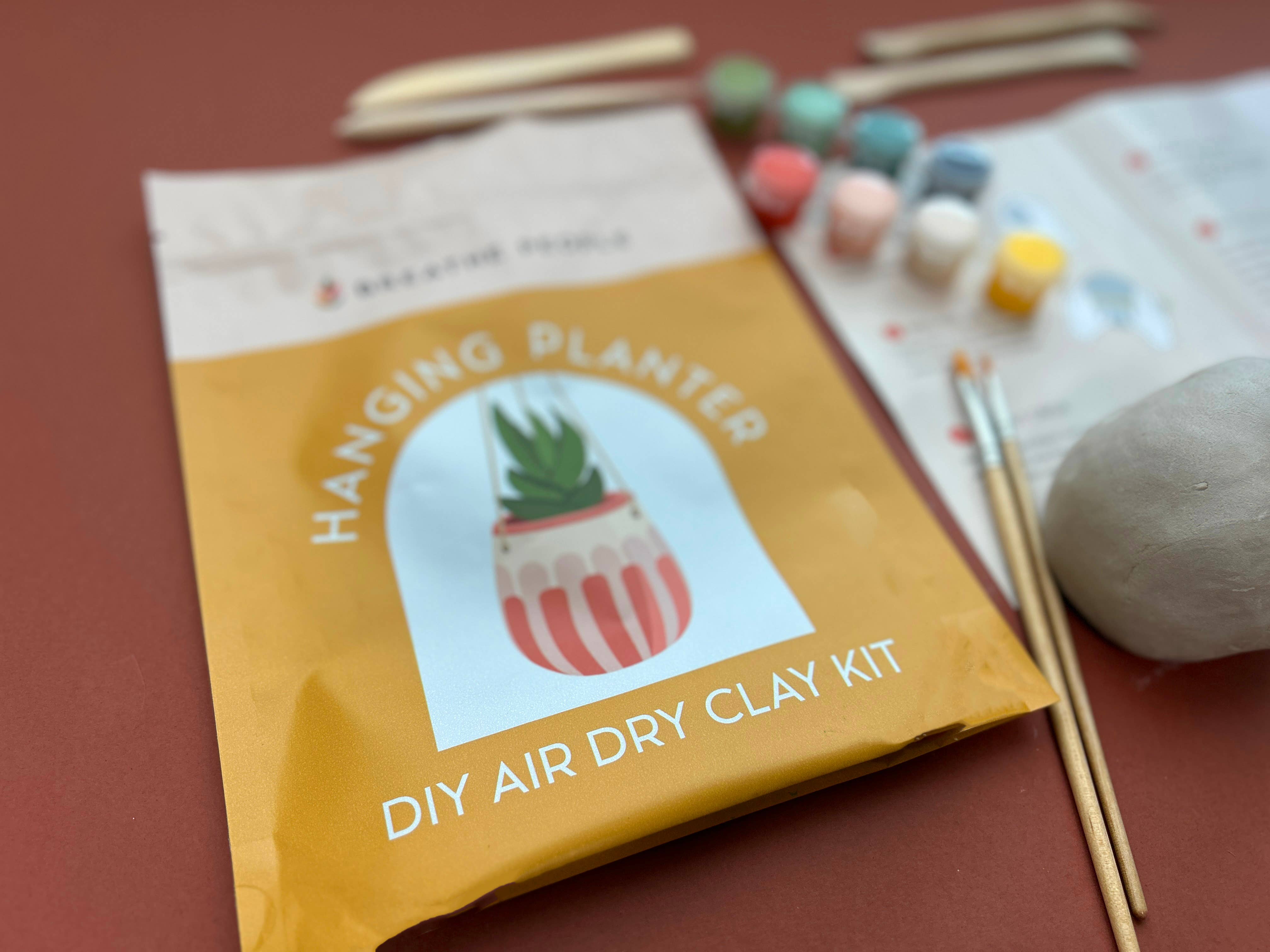 Breathe People - Wholesale DIY Craft Kit - DIY Air Dry Clay Kit- Make Your Own Hanging Plant Pot9