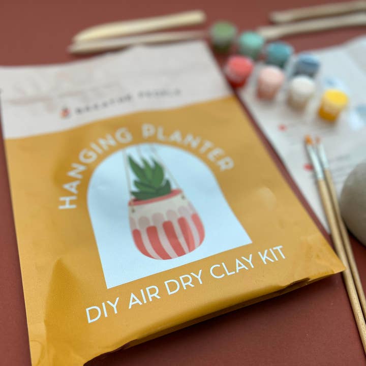 Breathe People - Wholesale DIY Craft Kit - DIY Air Dry Clay Kit- Make Your Own Hanging Plant Pot9