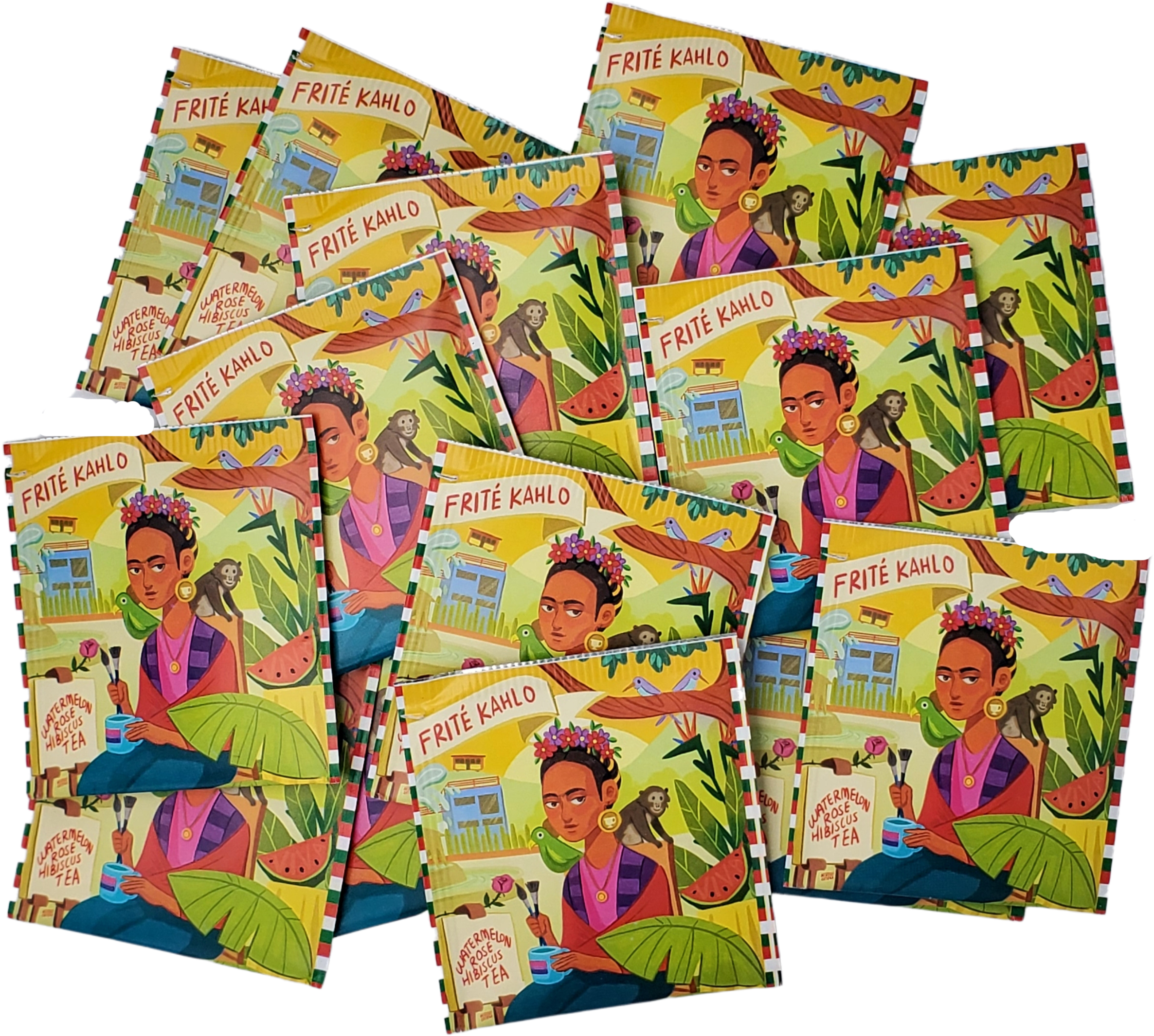 The TeaBook - Wholesale Tea Bags - FriTÉ Khalo - Organic Watermelon Rose Hibiscus Tea2