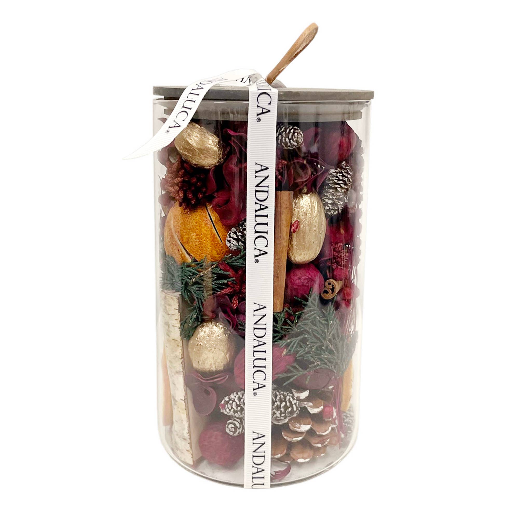 Andaluca – wholesale Potpourri – Holiday Spice Potpourri Jar1
