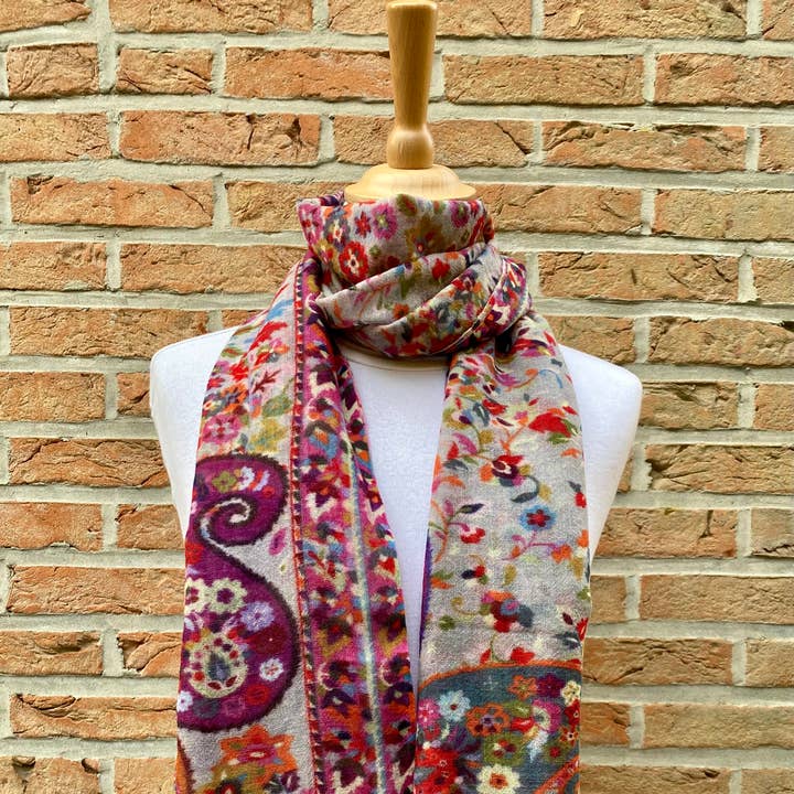 DIWALI PARIS - Wholesale Scarf – Women's - NATYAM SCARF - 100% WOOL1