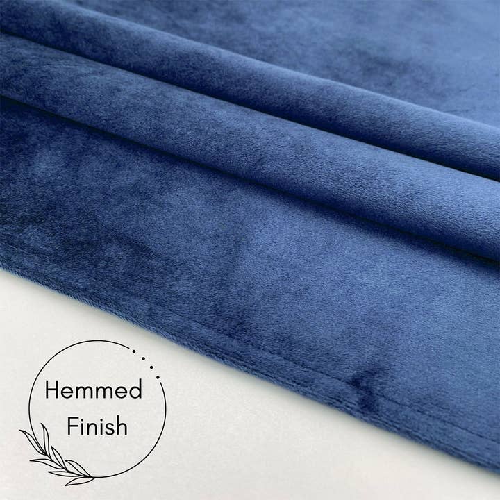 YOUR CHAIR COVERS - Wholesale Table Runner - 14 x 108 Inch Velvet Table Runner Navy Blue4