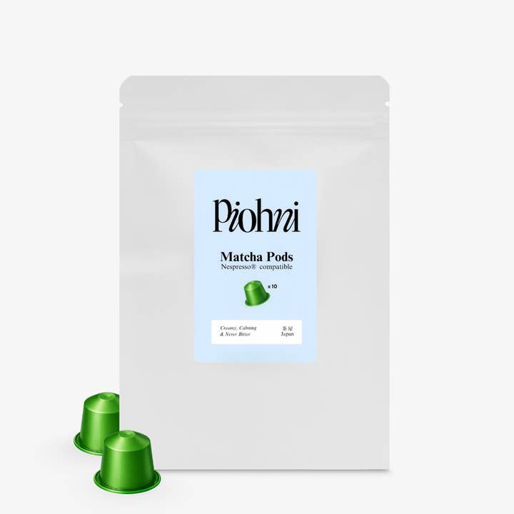 Matcha-kapsler kompatible med Nespresso® for engroshandel hos Piohni Matcha