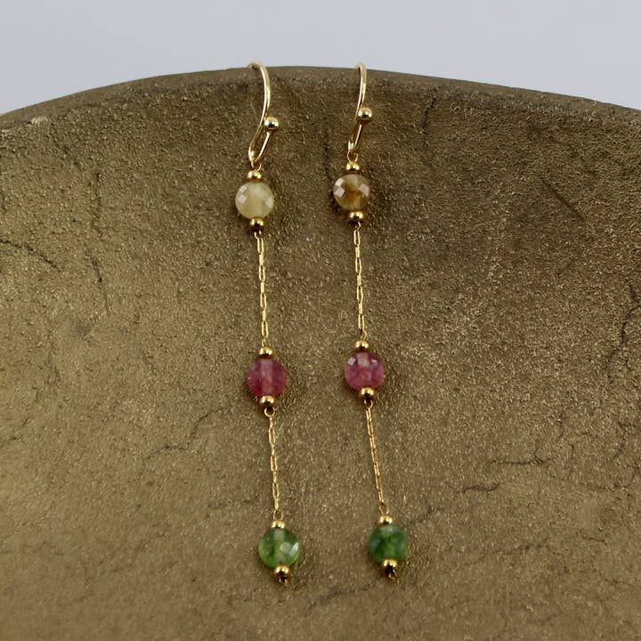 Pendiente de Cadena con Turmalina Wanderlust para venta al por mayor de Veluna