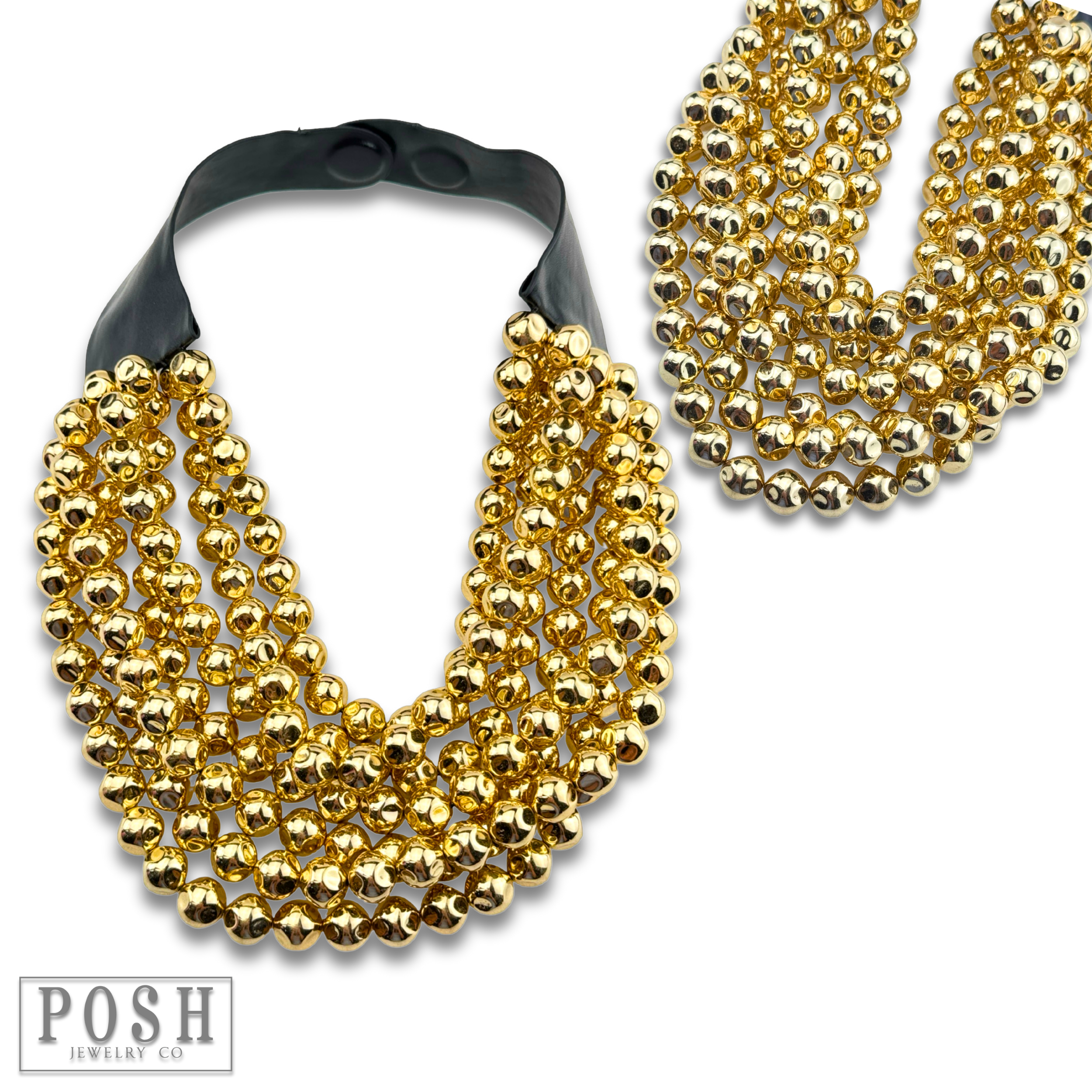 Pink Panache Brands - Wholesale Beaded/Pearl Necklace - Multi-strand magnetic clasp necklace1