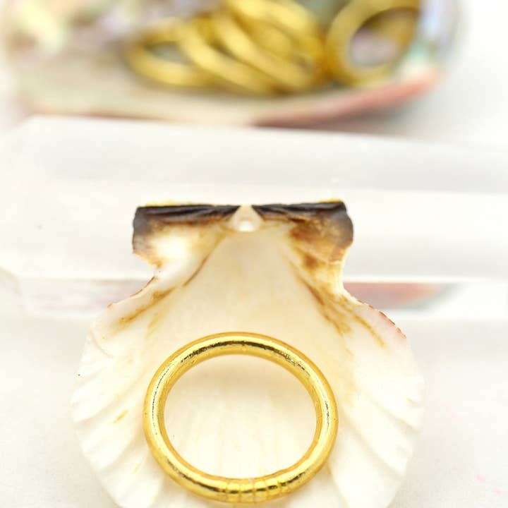 Woman Shops World - Vente Anneau/bague à empiler - Bagues de temple bouddhiste thaïlandaises simples, colorées, Kumlai6