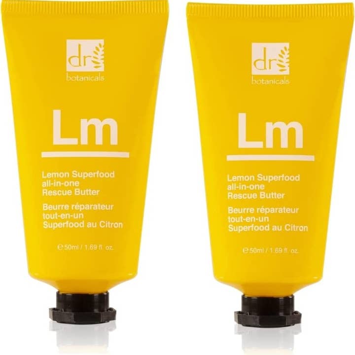 Lemon Superfood All-In-One Rescue Butter Moisturiser Duo Kit for wholesale by skinChemists | Anti-Ageing Skincare