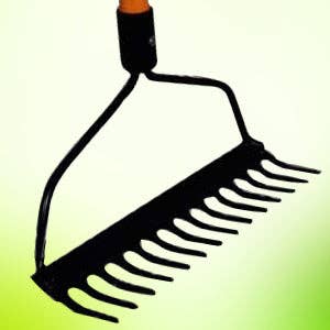 Ashman Online - Vente Outil de jardinage - Râteau à arc Ashman - Poignée robuste en fibre de verre de 56 pouces, équipée d'une poignée en caoutchouc pour une prise solide lors du travail - Résistant à la rouille6