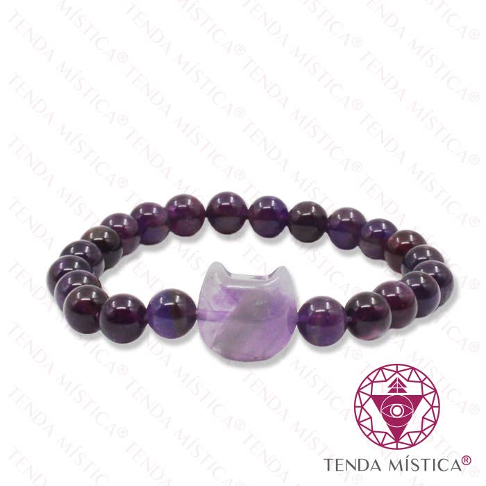 Tenda Mística - Wholesale Beaded Bracelet - Amethyst Cat Bracelet0