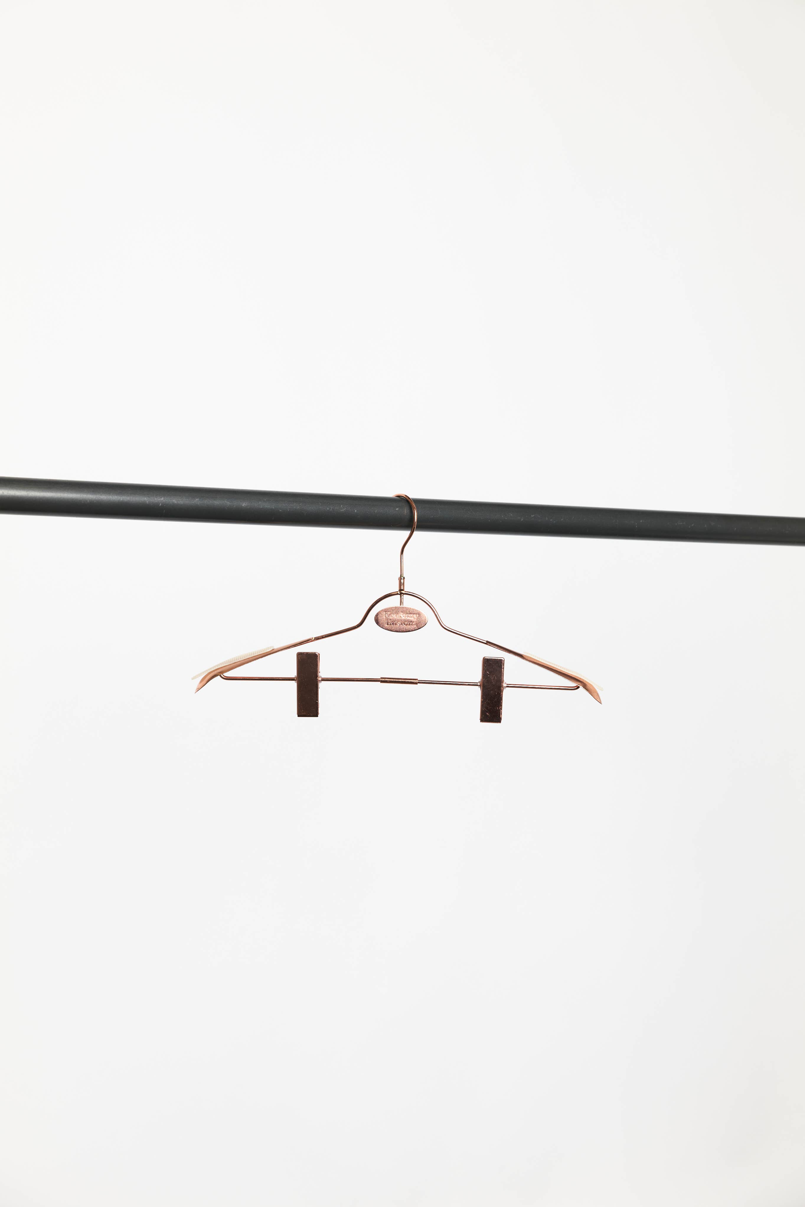 Newbury Kustom - Wholesale Clothes Hangers - Vintage Style Copper Wire Hanger with Adjustable Clips0