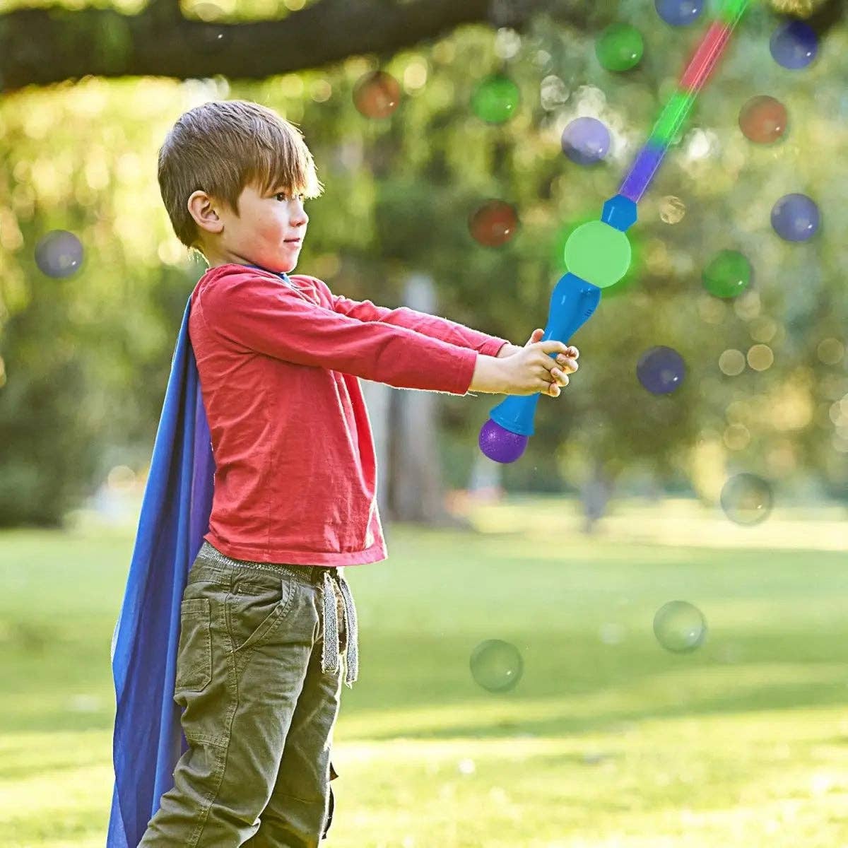 Party Expo, LLC - Wholesale Bubble Wand - Kids - 31.5"  Bubble Sword Blue with 2 Bubble Solution2