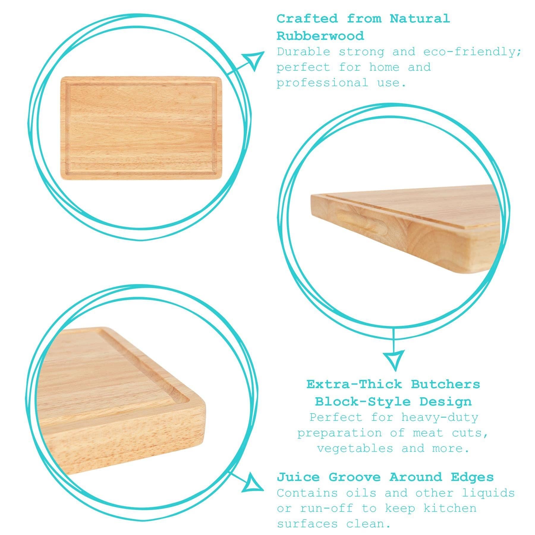 Rinkit Ltd - Wholesale Cutting Board - Wooden Butchers Block Chopping Board - 60cm x 40cm5