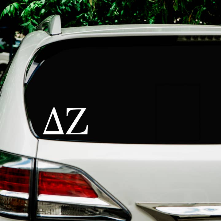 DZ | Delta Zeta| Vinyl Decal | Car Decal | Laptop Decal | Transfer Decal | for wholesale by My Vinyl Cut