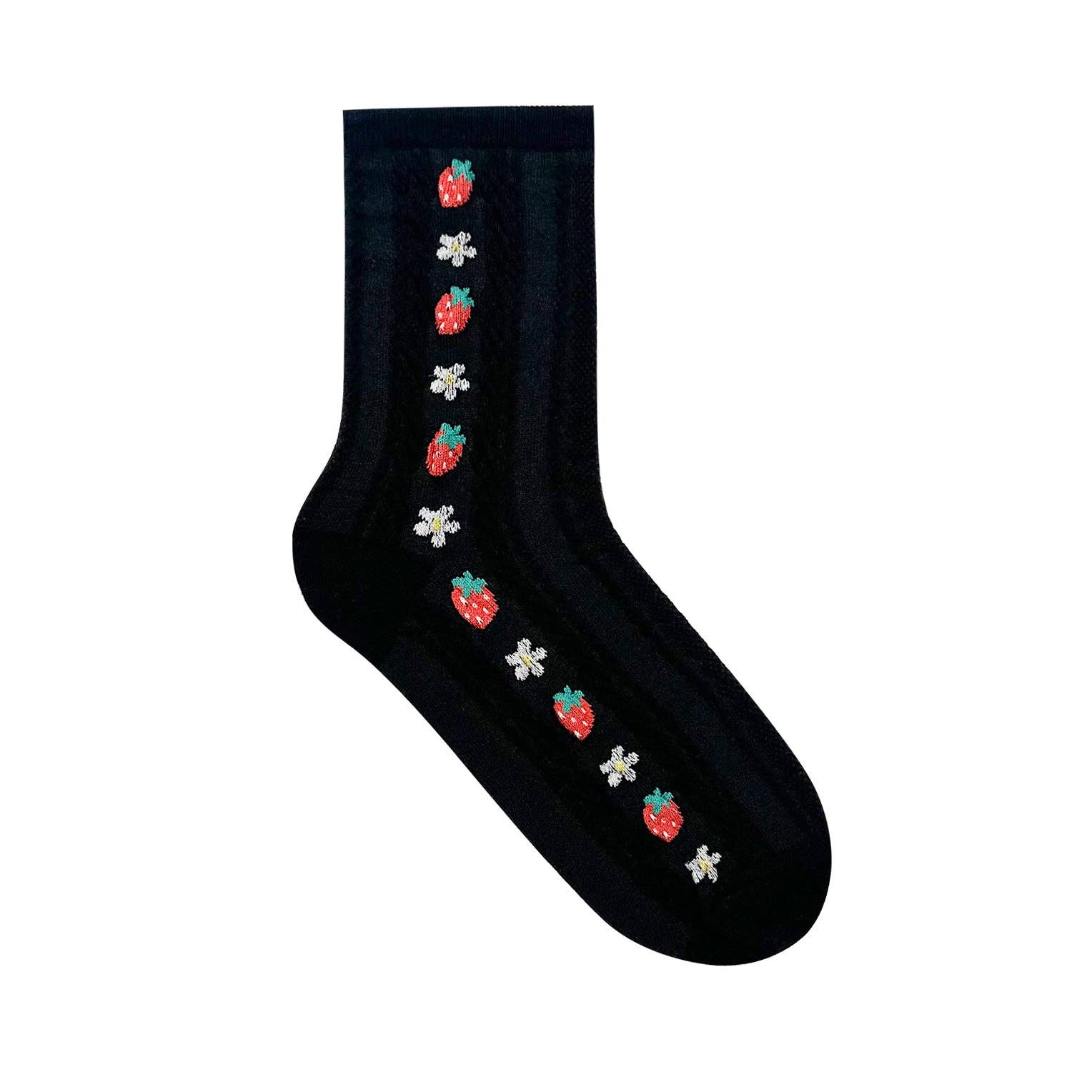 7DAYSSOCKS – wholesale Socks – Women's – Women's Crew Strawberry Pattern Socks4