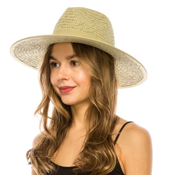 Bella Betty - Wholesale Straw Hat - Women's - Handwoven toyo straw panama hat with matching grosgrain bow 8