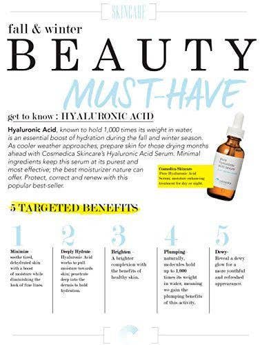 Orglamix – Engroshandel Ansigtsserum – Hyaluronsyre Serum | Dybt Fugtgivende + Fyldende Behandling5