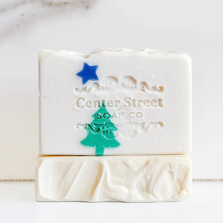 Center Street Soap Co - Wholesale Bar Soap - Maine Flag Vegan Handmade Bar Soap - 4oz