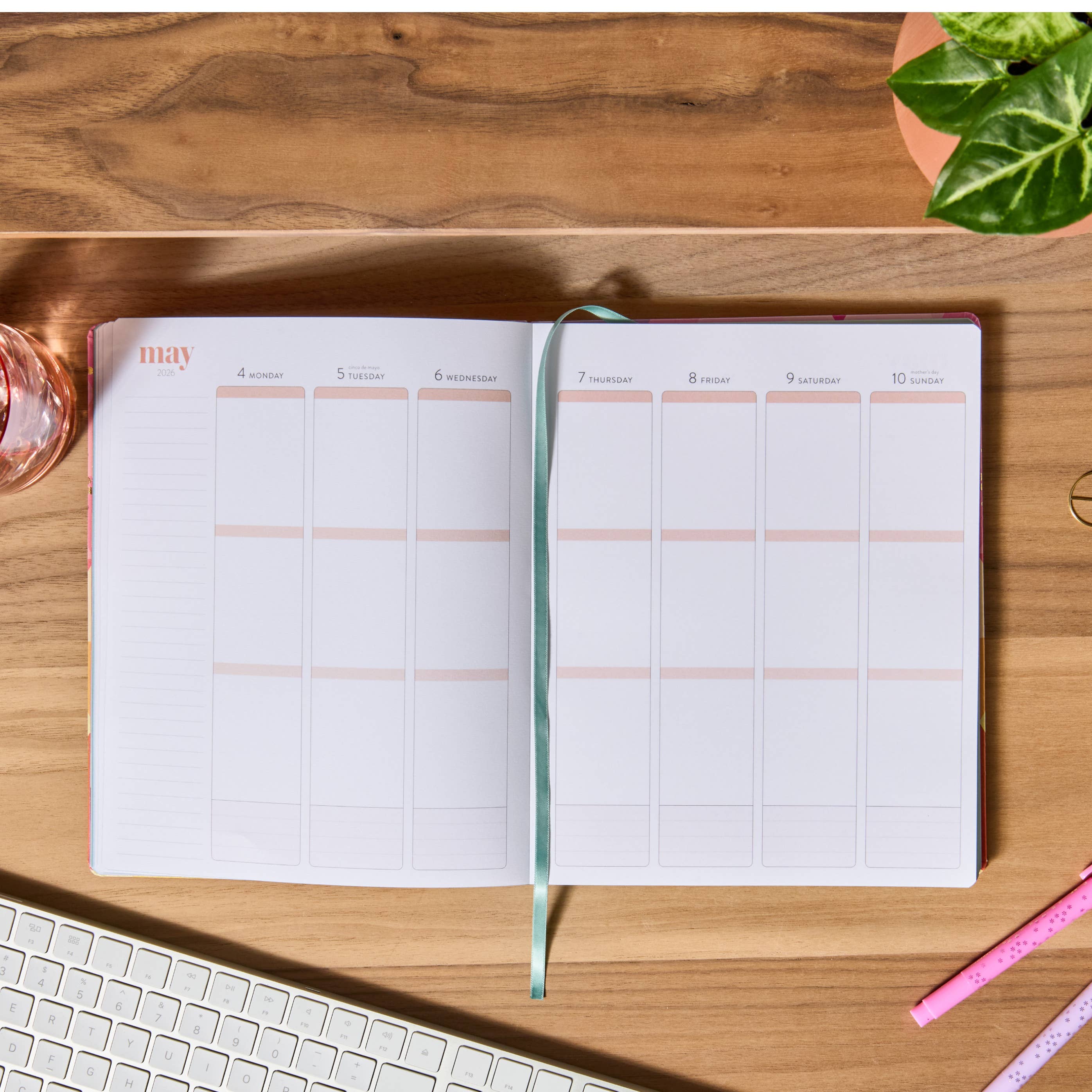 Erin Condren Design - Vente Agendas - LifePlanner relié souple 8x10 - Hexagone, horaire5