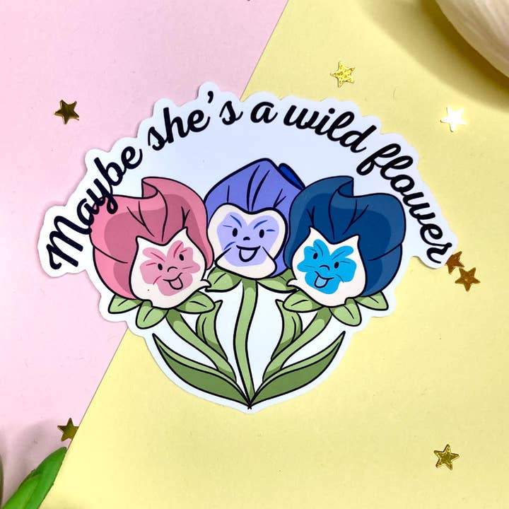 Alice in Wonderland Disney Wildflower Vinyl sticker for wholesale by The little birdee co