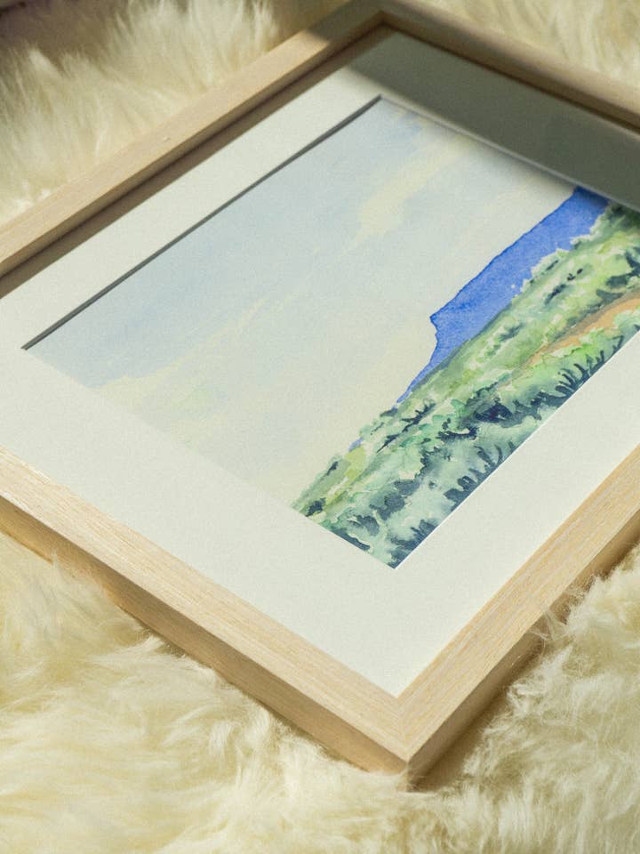 Northern New Mexico landscape with sagebrush, fine art print for wholesale by Mel K. Olrich Art