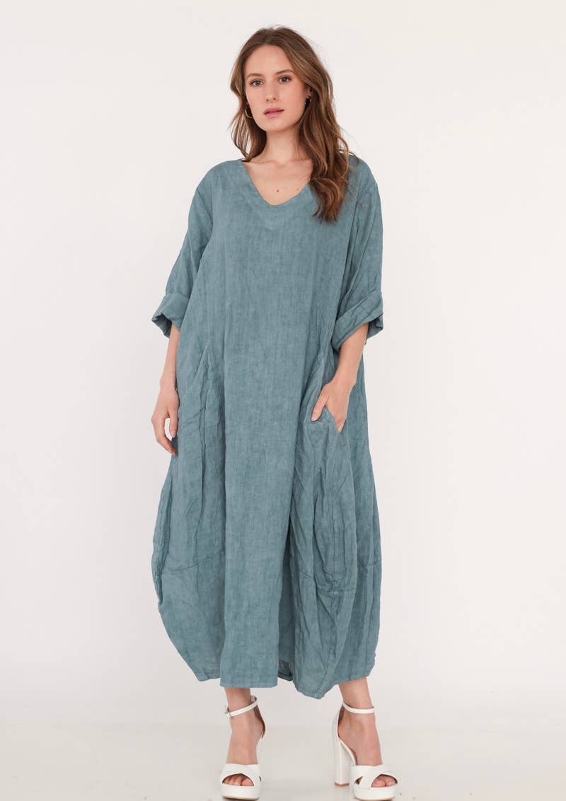 LINEN & COTTON HOUSE – wholesale Dress – Women's – 277 DRESS IN LINEN SPRING SUMMER CLOTHING67