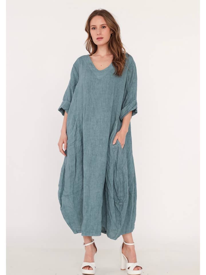 LINEN & COTTON HOUSE – wholesale Dress – Women's – 277 DRESS IN LINEN SPRING SUMMER CLOTHING67