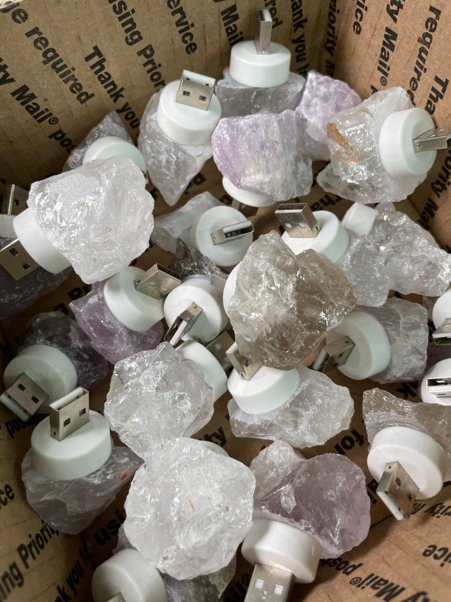 Copper Ashes - Wholesale Spiritual Stone/Crystal - Crystal Night Light for USB Port8